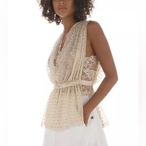 Free People Stardust Lace Top